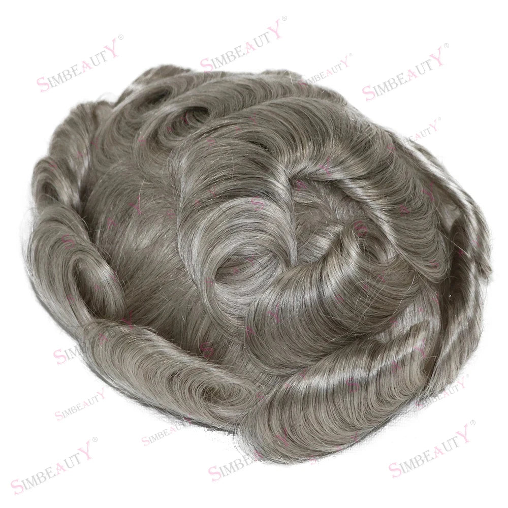 Ombre Blonde Human Hair Replacement Toupee for Women