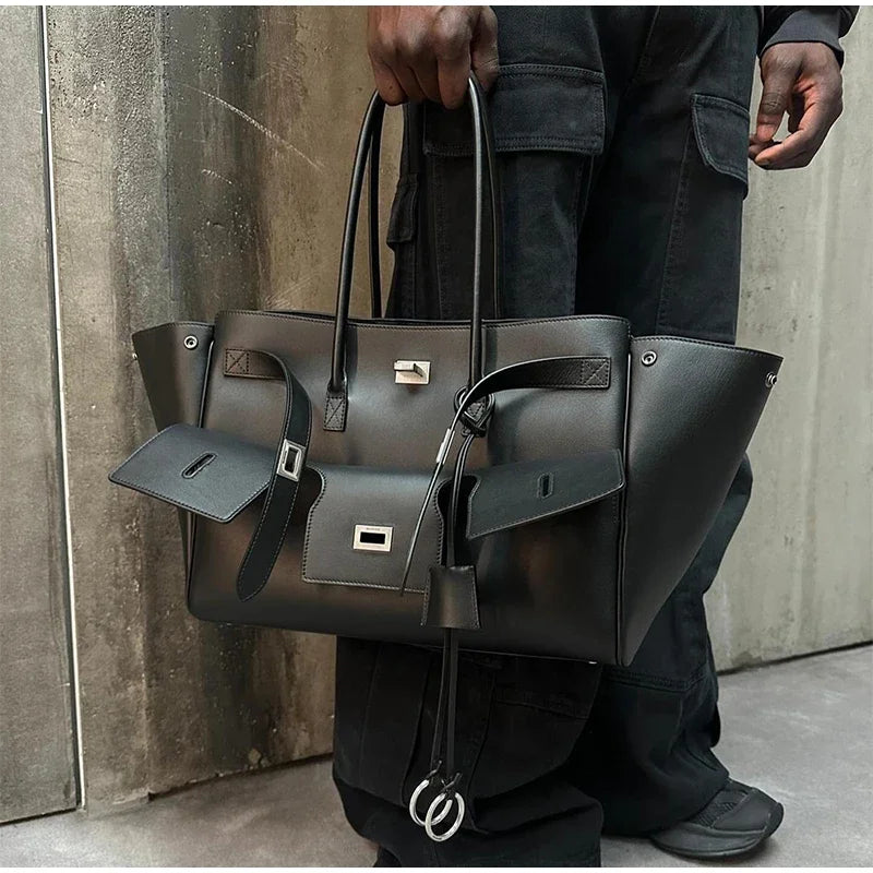 Luxury High Quality Tote Bag Brand Texture Lock Wing Bag Solid Color Simple New Horizontal Square Bag Women's Commuter Handbag