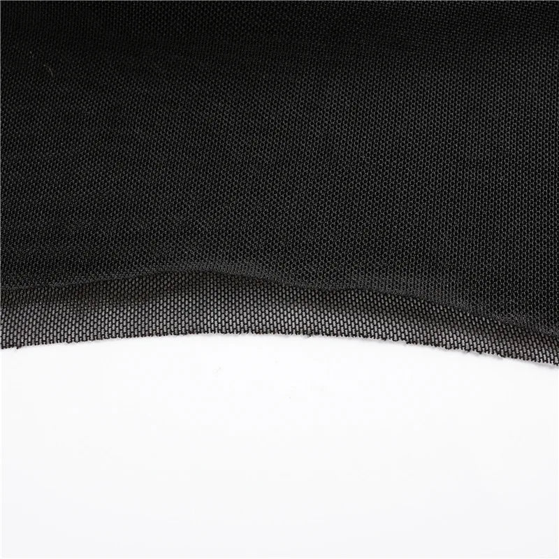 Sexy Women Crop Top Mesh Sleeve T-Shirt Sexy Tops Hollow Out Transparent Tops Ladies T Shirt Black Top Casual T-shirt Tee Shirts