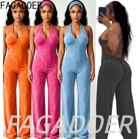Solid Color Off Shoulder Jumpsuit