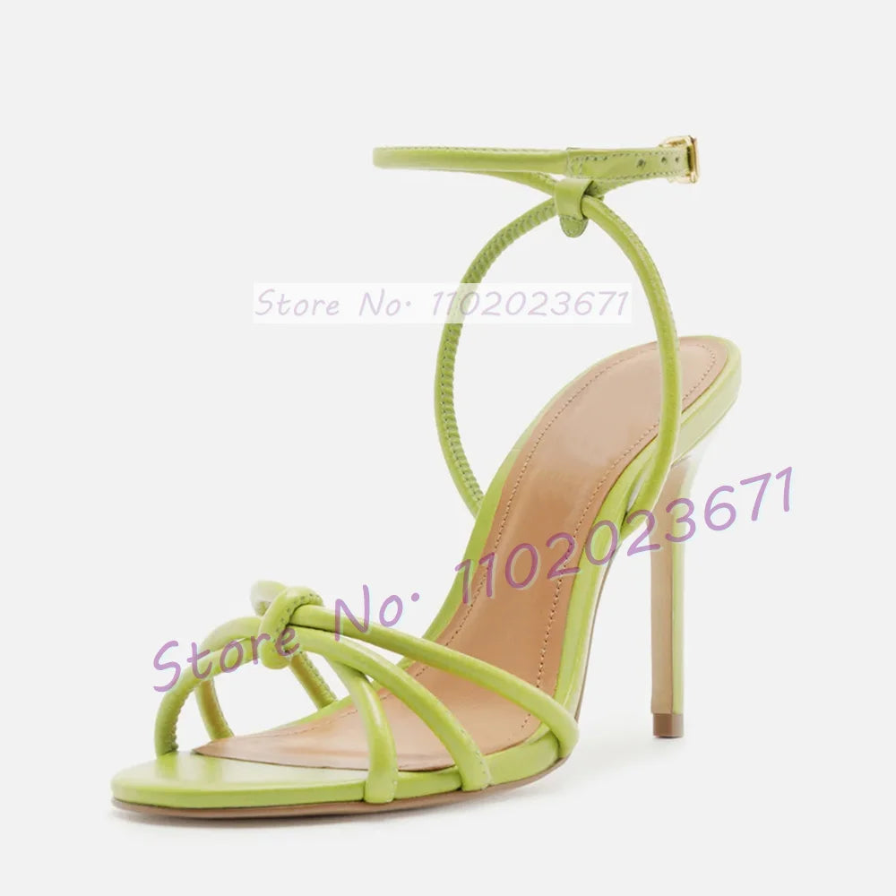 Elegant Open Toe Ankle Strap High Heel Sandals for Women
