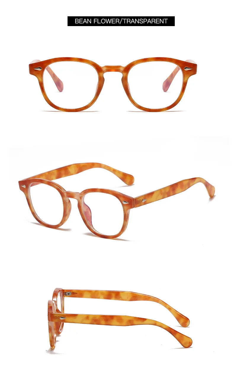 Ultralight Retro Round Frame Reading Glasses for Women