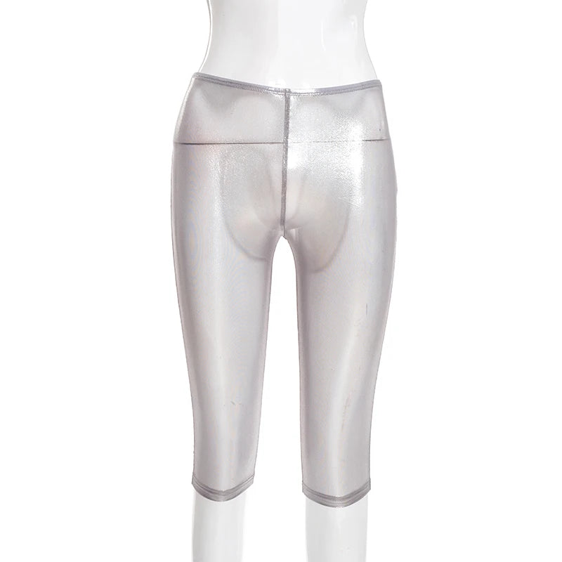 See-Through Lingerie-Inspired Clubwear Shorts for Women