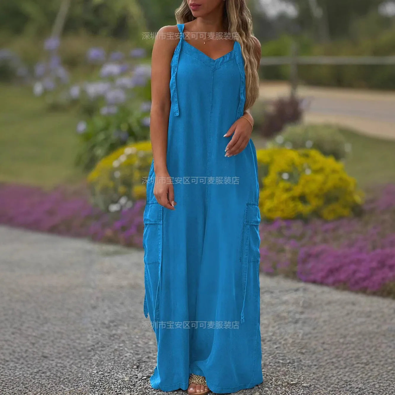 Jumpsuits Women One Piece Sleeveless Overalls Wide Leg Long Pants Casual Loose Rompers Y2k Streetwear Jumpsuit Summer 2025