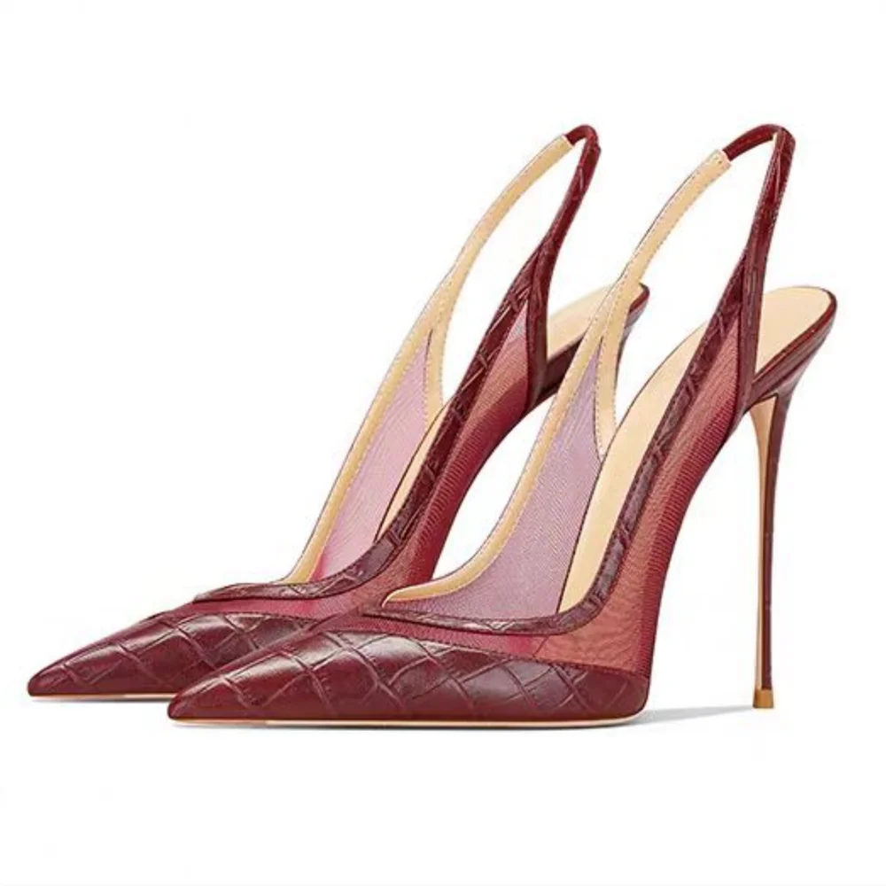 Elegant Pointed Toe Narrow Band Buckle Pumps for Women