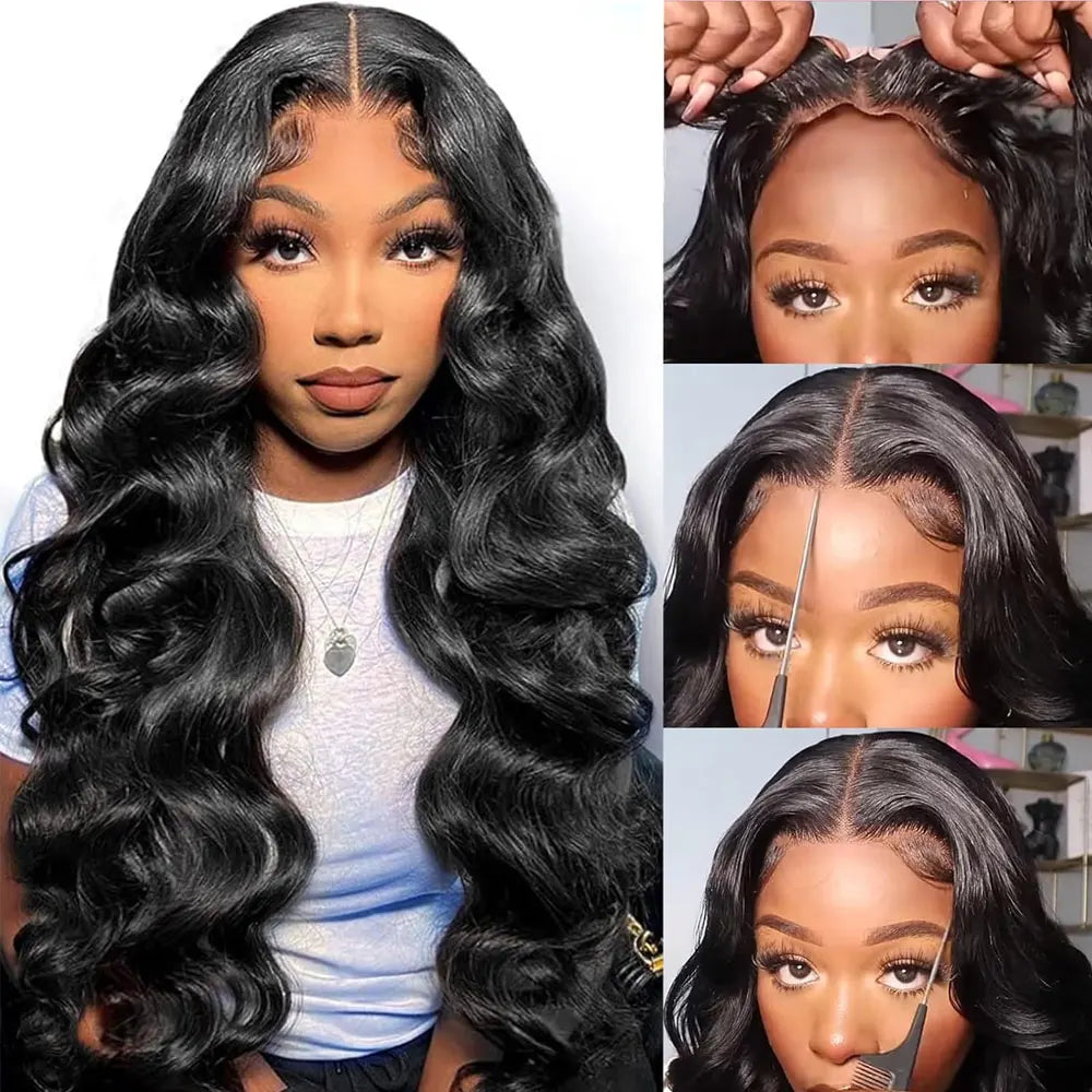 Long Body Wave Glueless HD Lace Front Wig for Women