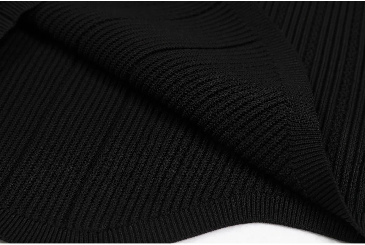 O Neck Knit Sweater Coat