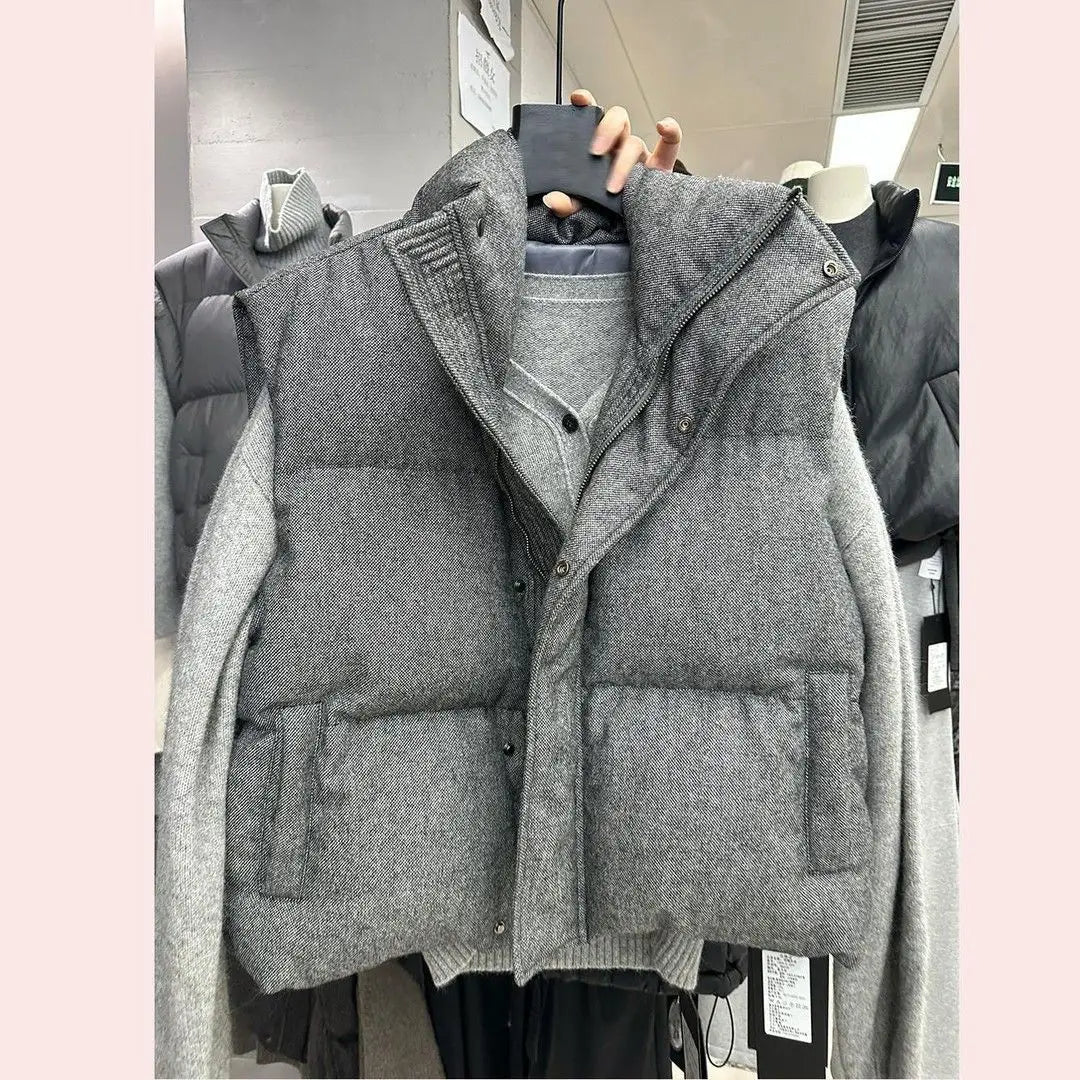 Zippered Womens Parka Vest