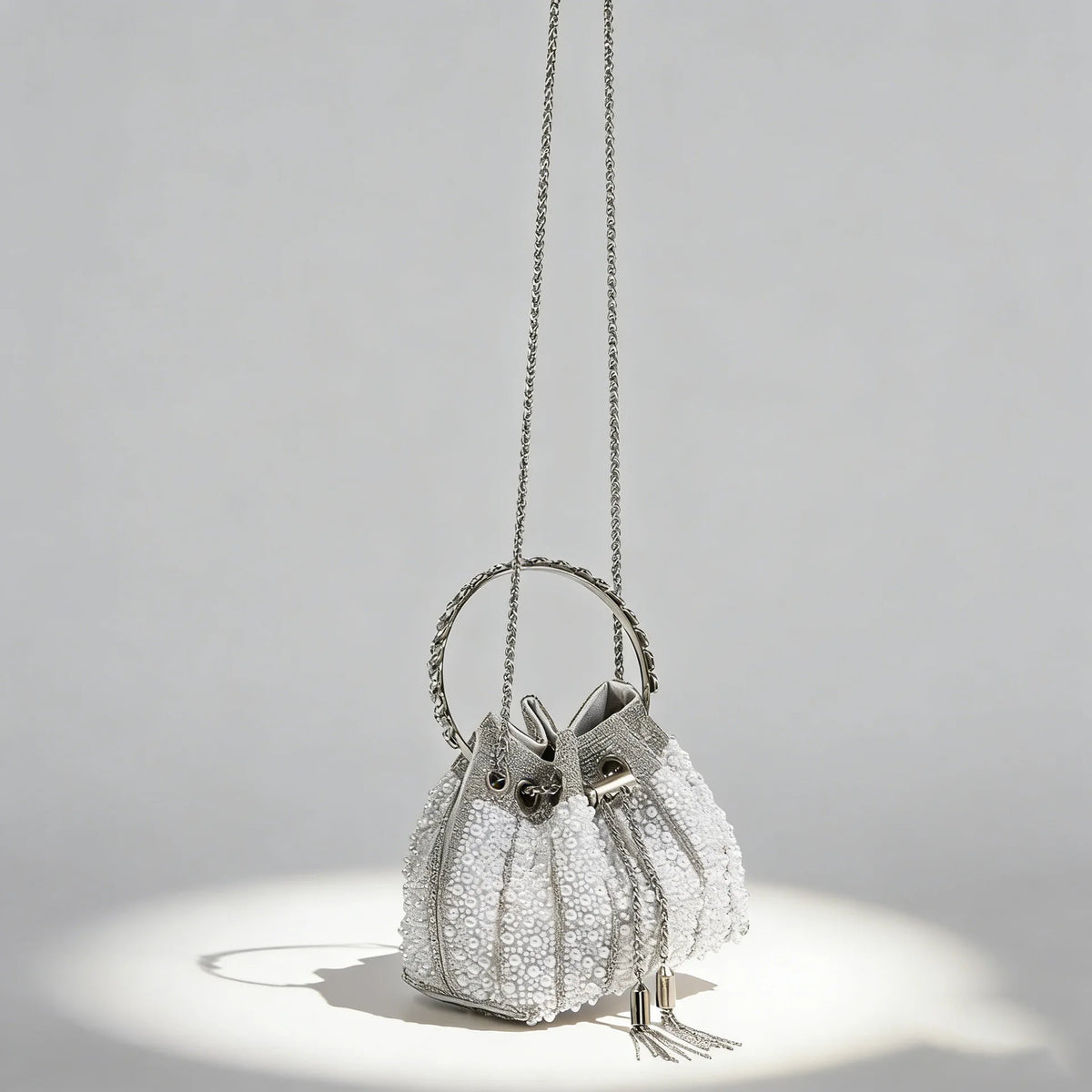Pearl And Rhinestone Evening Clutch