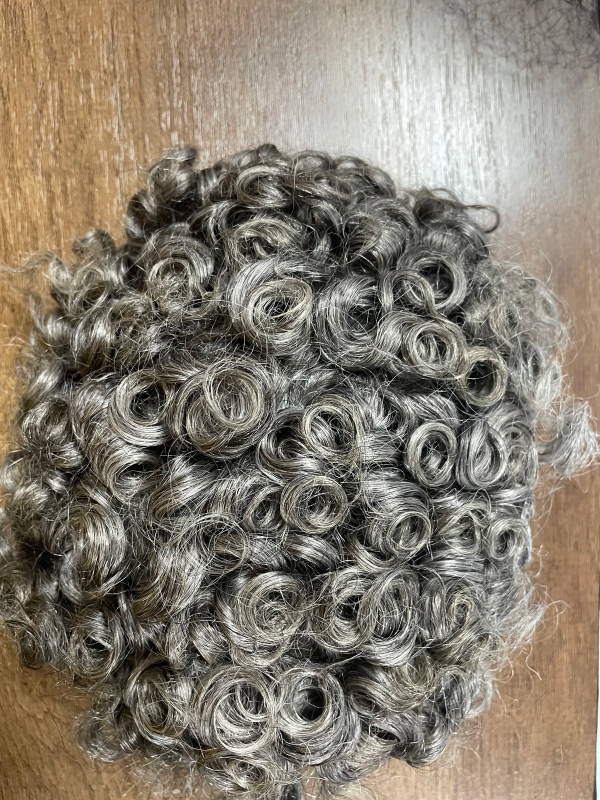 Curly Human Hair Toupee Replacement System for Women