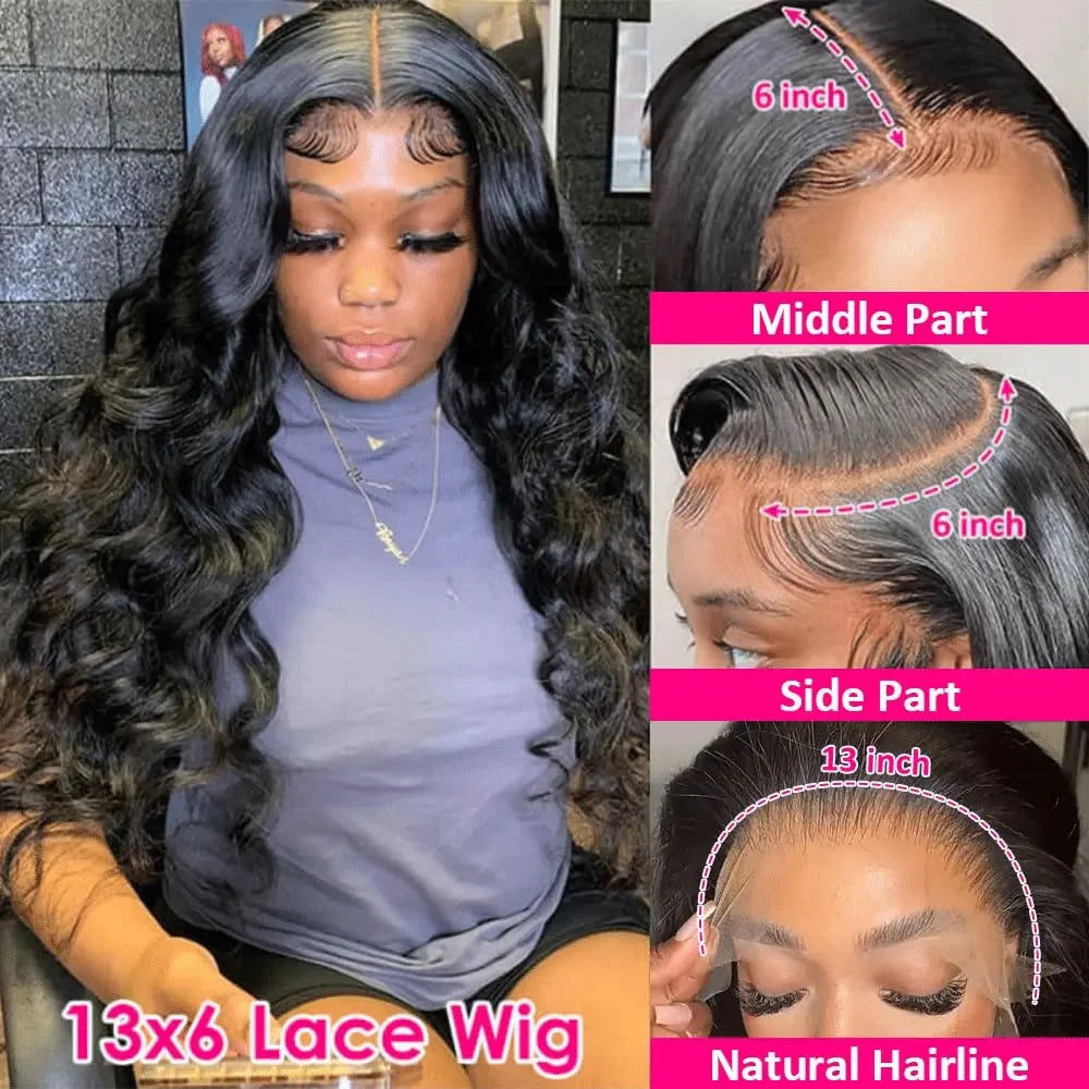 Remy Human Hair Glueless HD Lace Front Wig for Women