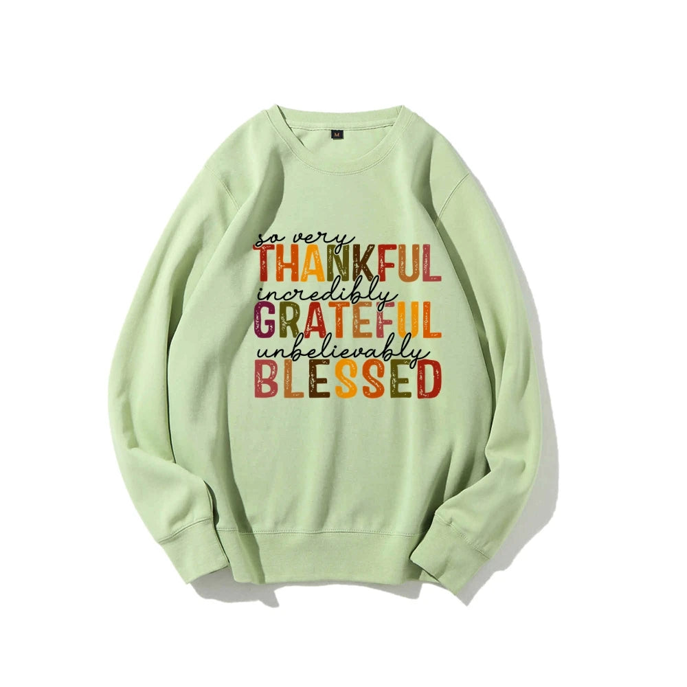 Simple Letter Print Sweatshirt Crew Neck Jumper Unisex Street Casual Wear Long Sleeve Warm Autumn Top New 2024 Fashion
