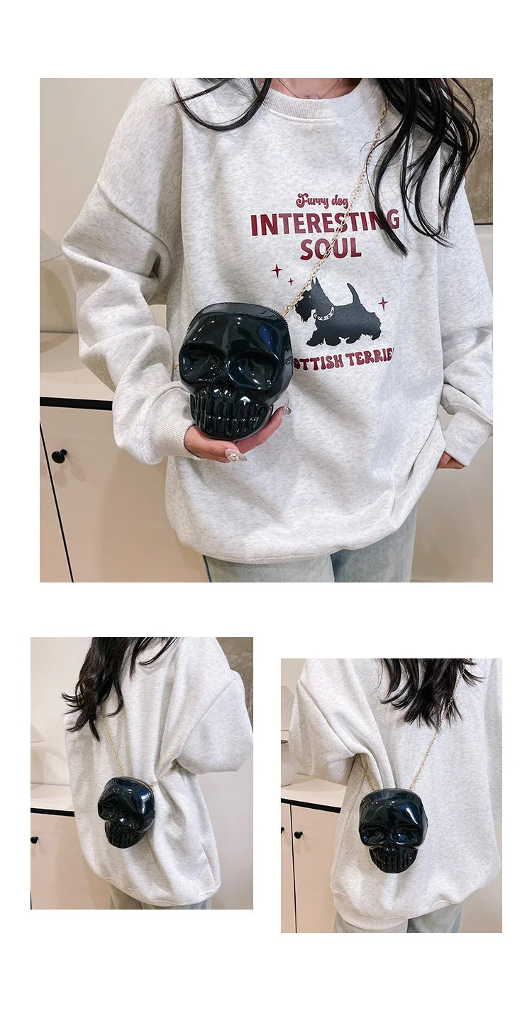 Ghost Print Halloween Crossbody Bag