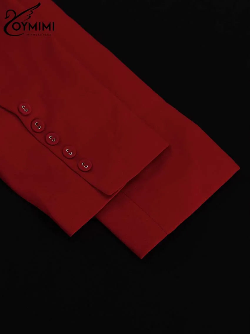 Bold Red Pockets Two Piece Set