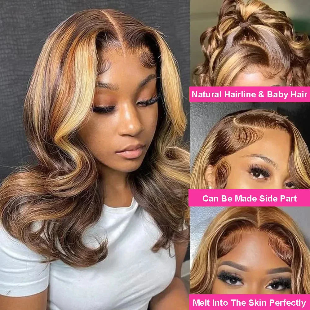 Short Body Wave Human Hair Bob Wig