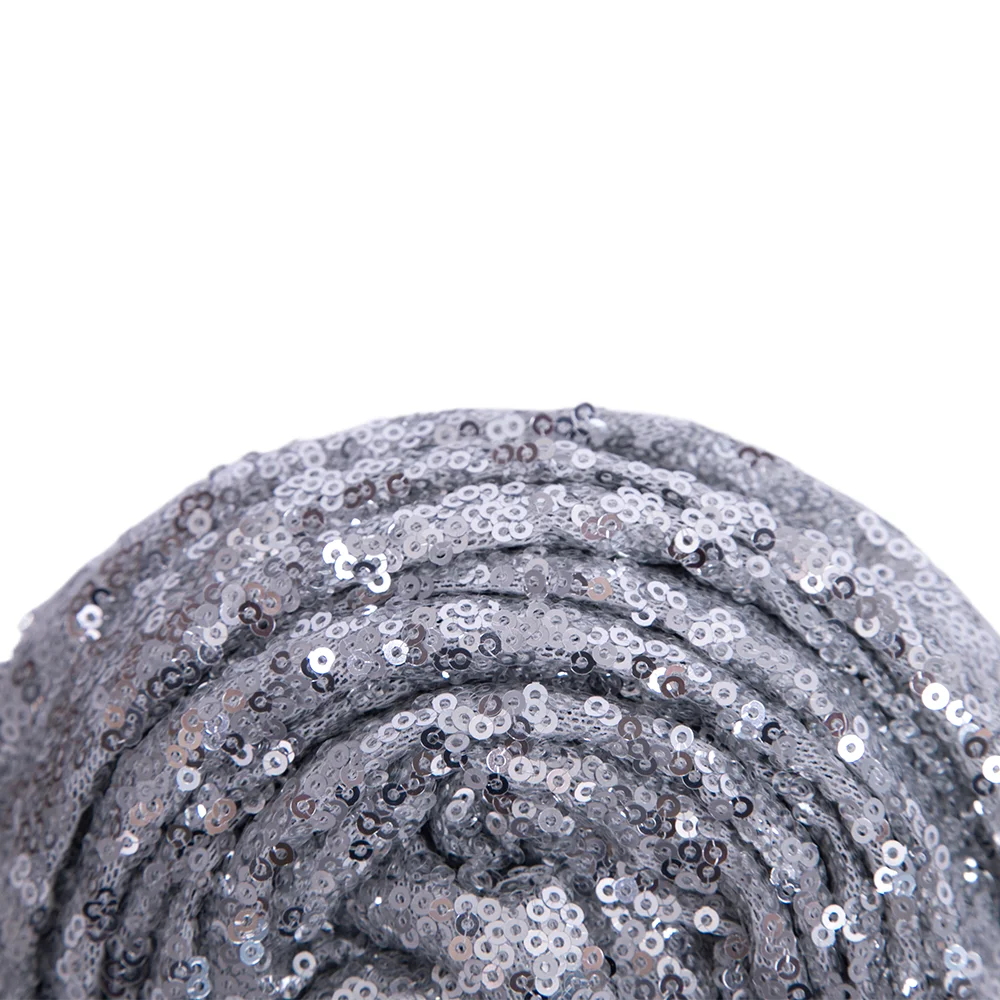 Gleaming Sequined African Print Head Wrap for Women
