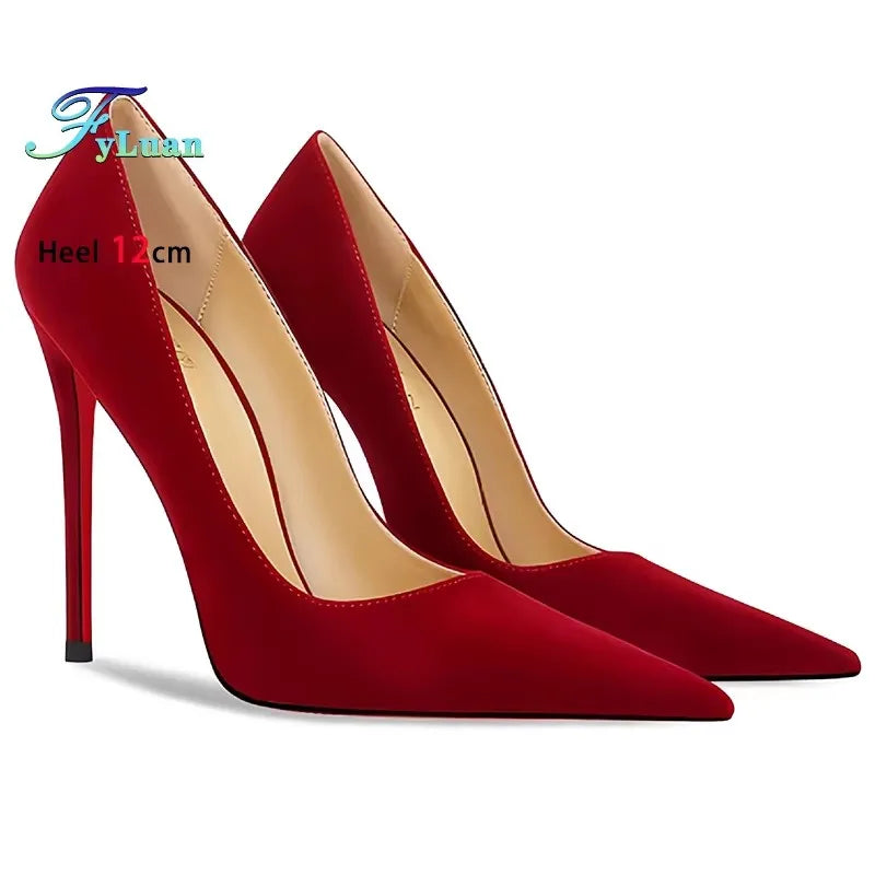 Pointed Toe Thin Heel Party Stiletto Pumps for Women