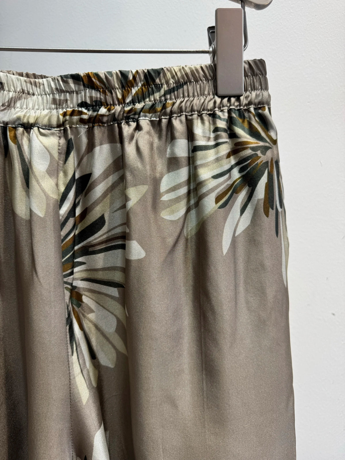 Loose Floral Print Silk Resort Five Piece Set for Women