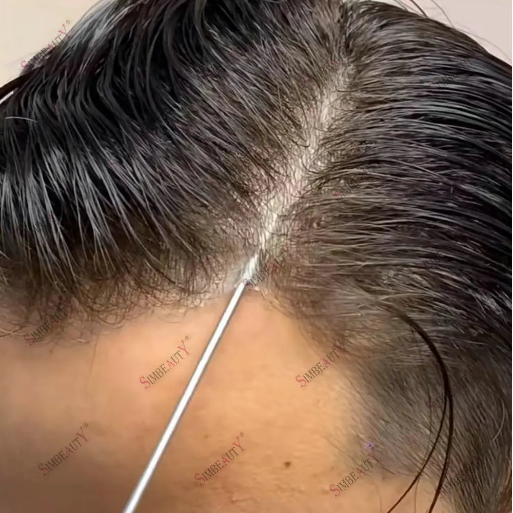 Ultra Thin Natural Hair Toupee Replacement System for Women