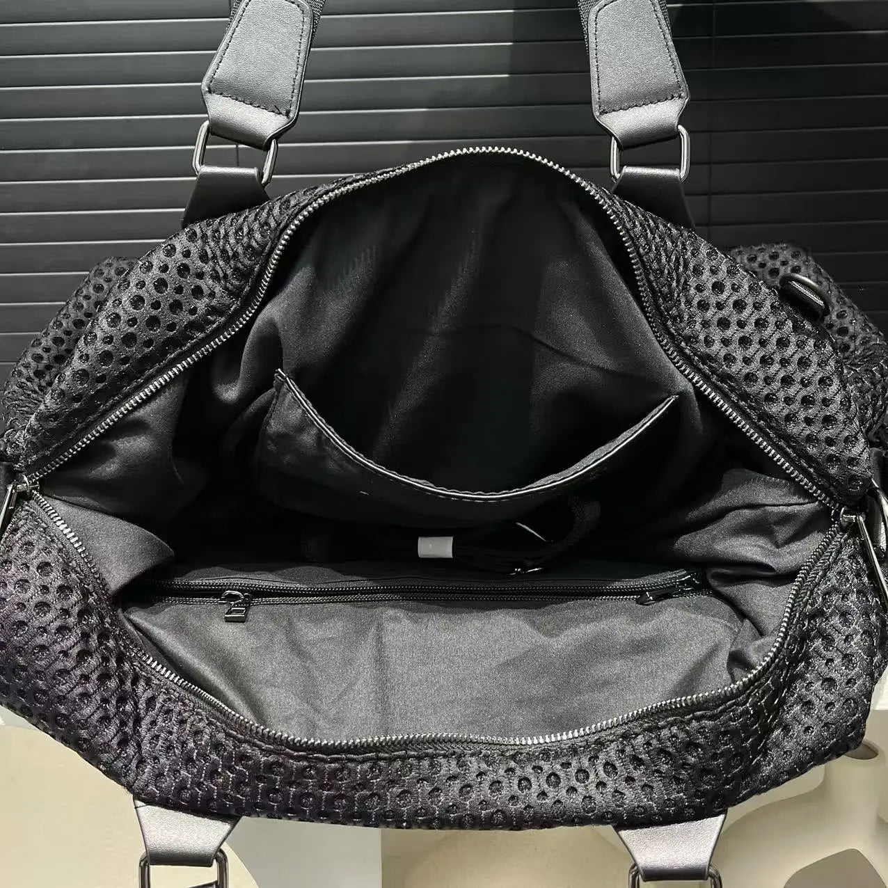 Large Capacity Durable Mesh Nylon Tote Bag for Women