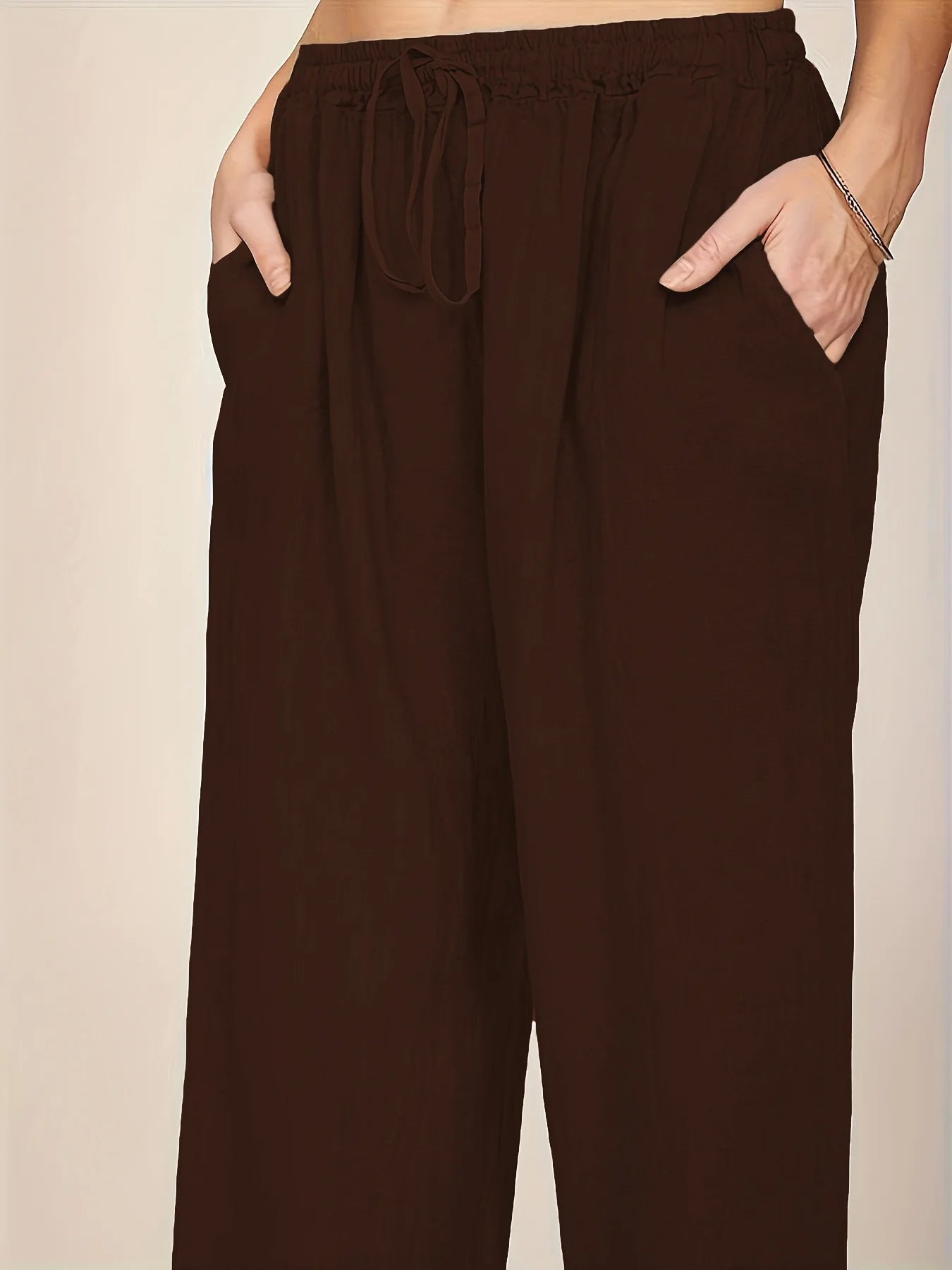 plus Size Women's Loose Cotton Linen Casual Pants 2026 New Style European And American Loose Fit Trousers for Women