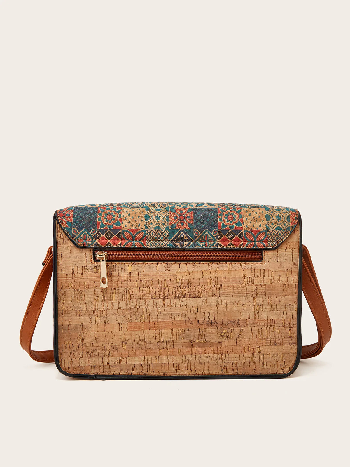 Single Shoulder Slanting Cross Bag Summer Large Capacity Ladies Printing Bag Retro Literary Saddle Bag