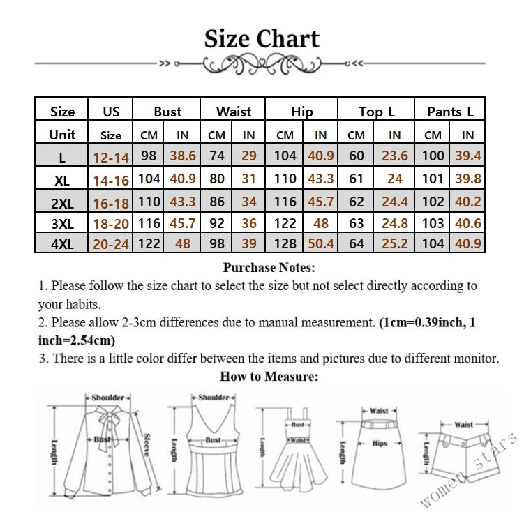 Wmstar Women Two Piece Set Plus Size 3XL 4XL Summer Casual Fashionable Print Sleeveless Shirt Suit Wide Leg Pants Female Outfits