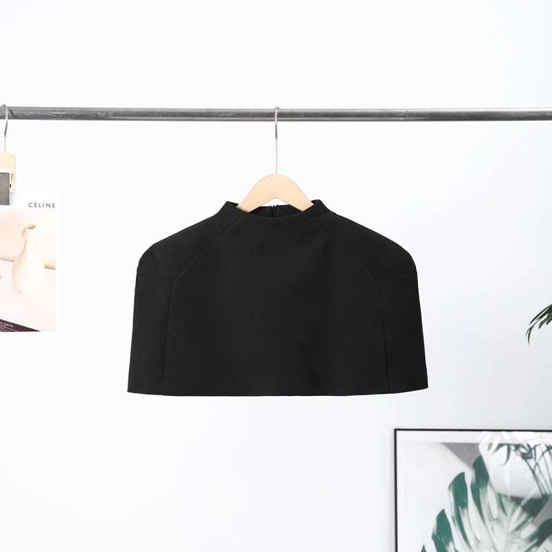 Stand Collar Puff Sleeve Coat