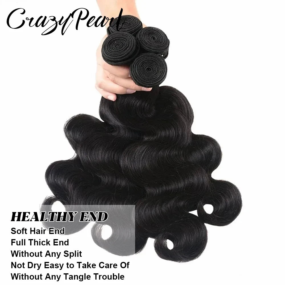 Unprocessed Body Wave Human Hair Bundles for Women
