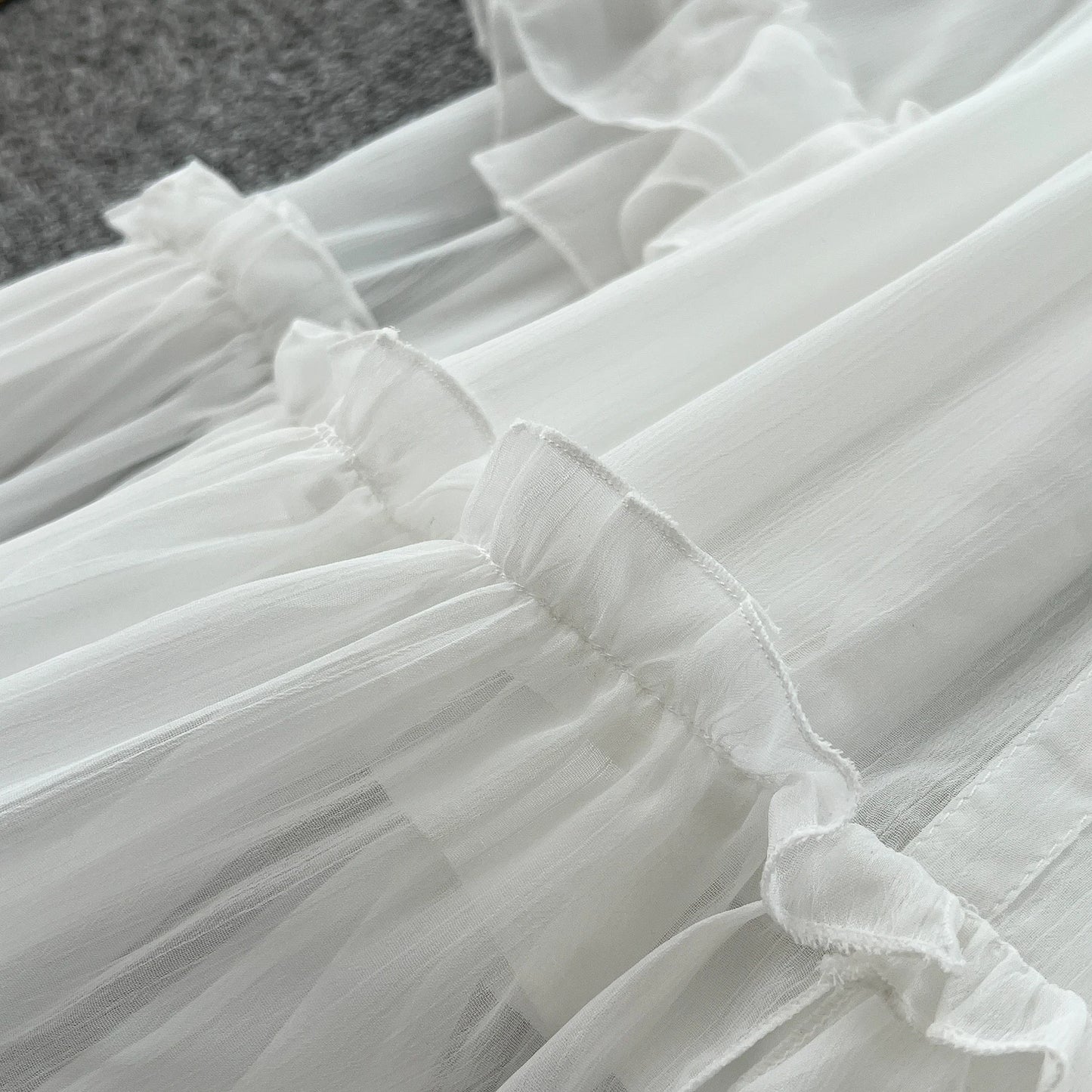 Off-Shoulder Pleated Satin Maxi Dress