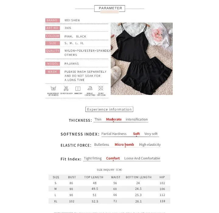 Two Piece Sets Womens Outifits Sexy Backless Camisole Shorts Thin Home Wear Fashion and Simple Pajamas Suit Y2k Summer 2024 New