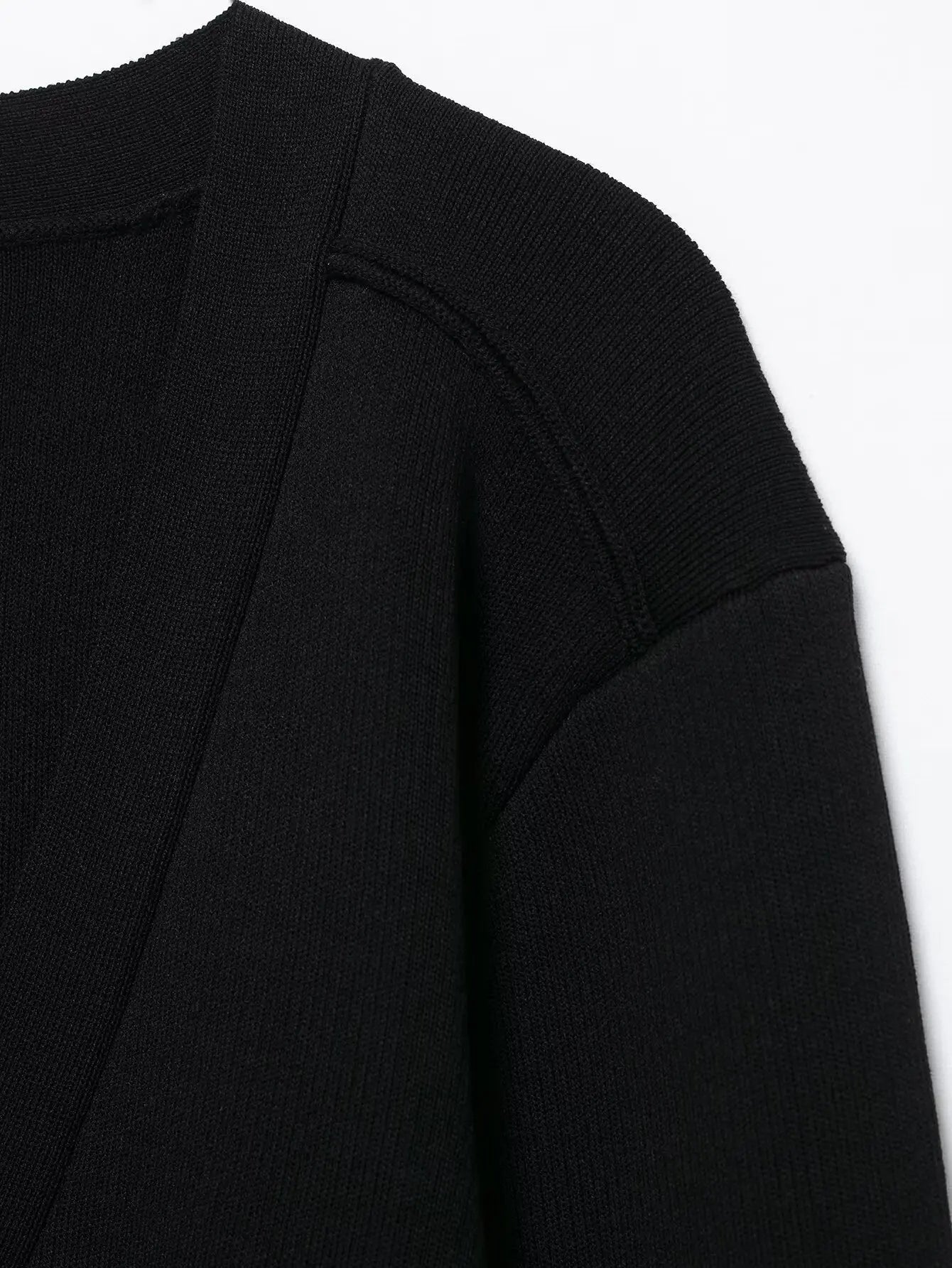 Casual V-Neck Knit Cardigan With Metal Button Detail for Women