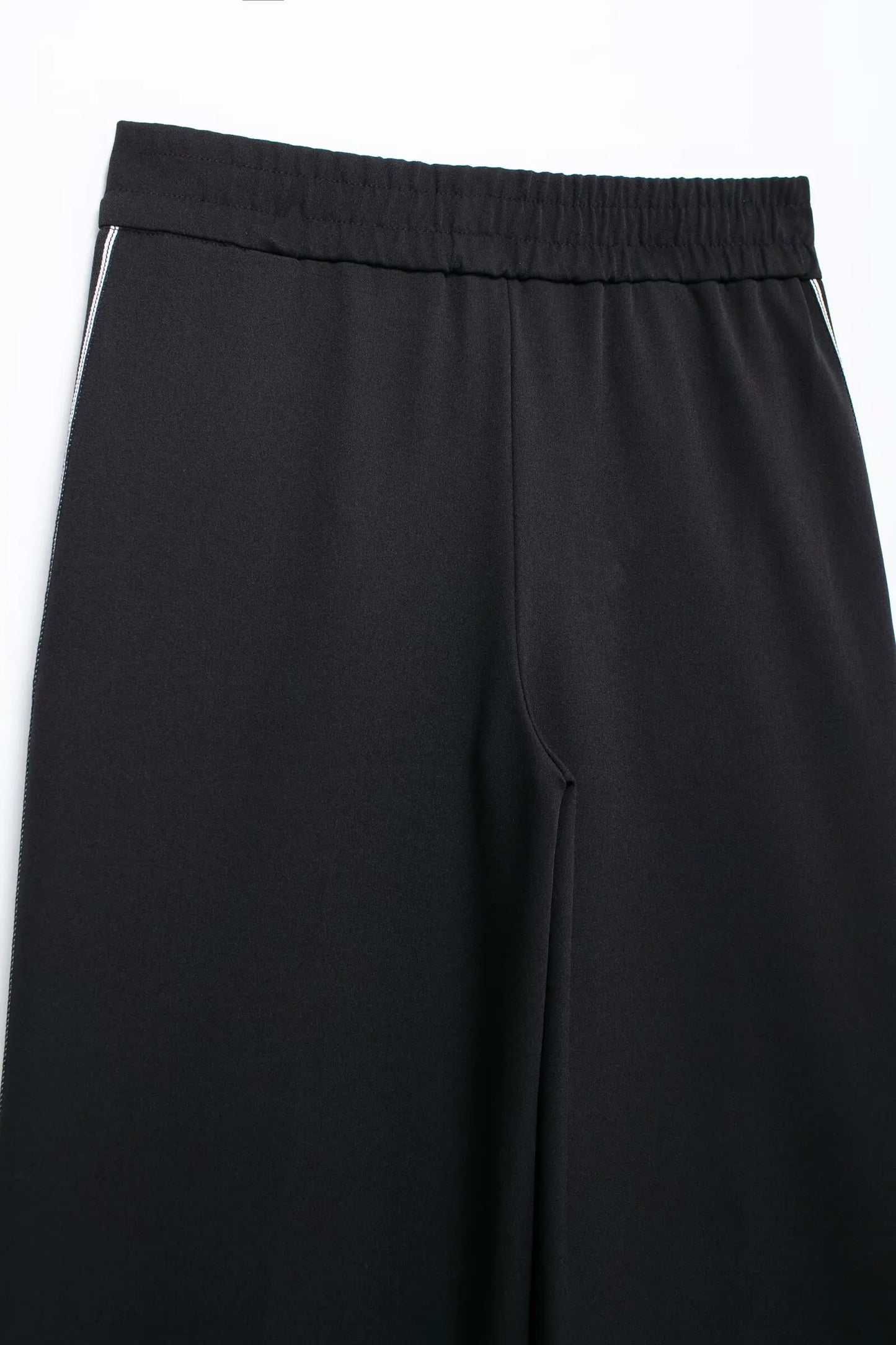 Lapel Long Sleeve Zipper Sports Jacket Two Piece Wide Leg Pants Set for Women