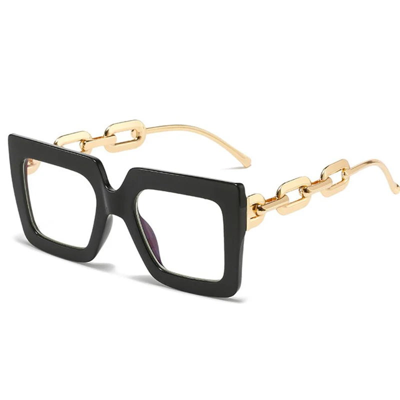 Oversized Square Blue Light Reading Glasses for Women