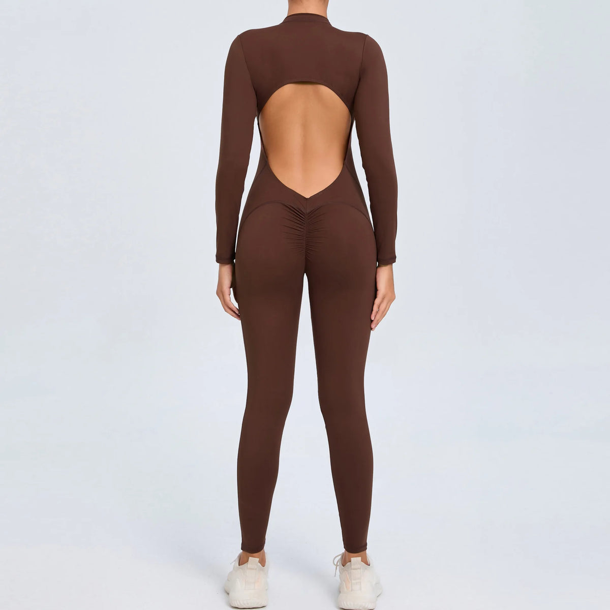 Moisture-Wicking Front Zip Jumpsuit
