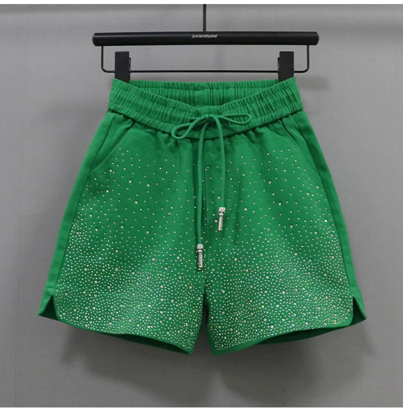 Lightweight High Waist Wide Leg Casual Shorts for Women