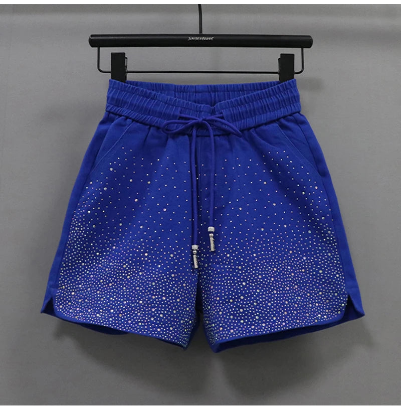 Lightweight High Waist Wide Leg Casual Shorts for Women