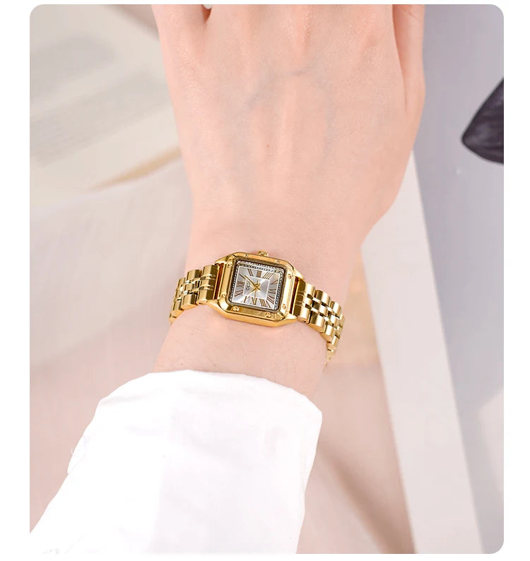 Vintage Square Quartz Women's Watch