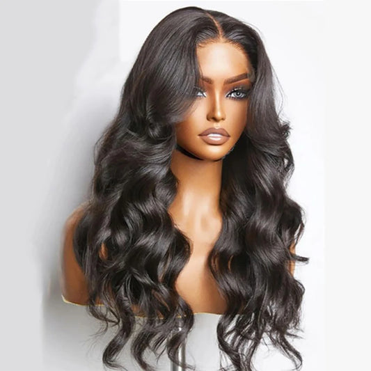 Body Wave Swiss Lace Front Indian Remy Human Hair Wig For Women