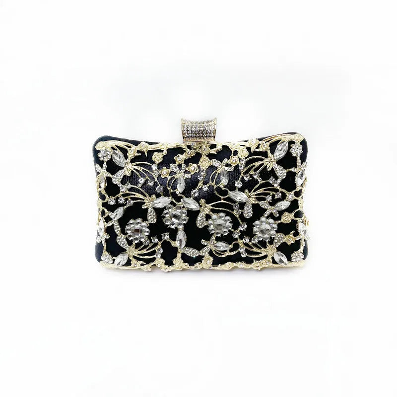 Glitter Rhinestone Shoulder Clutch Bag