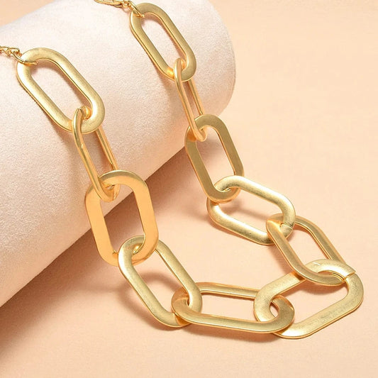 Hoops Necklaces Golden Metal Necklaces Popular Necklaces Jewelry For Women Trendy Accessories Wholesale