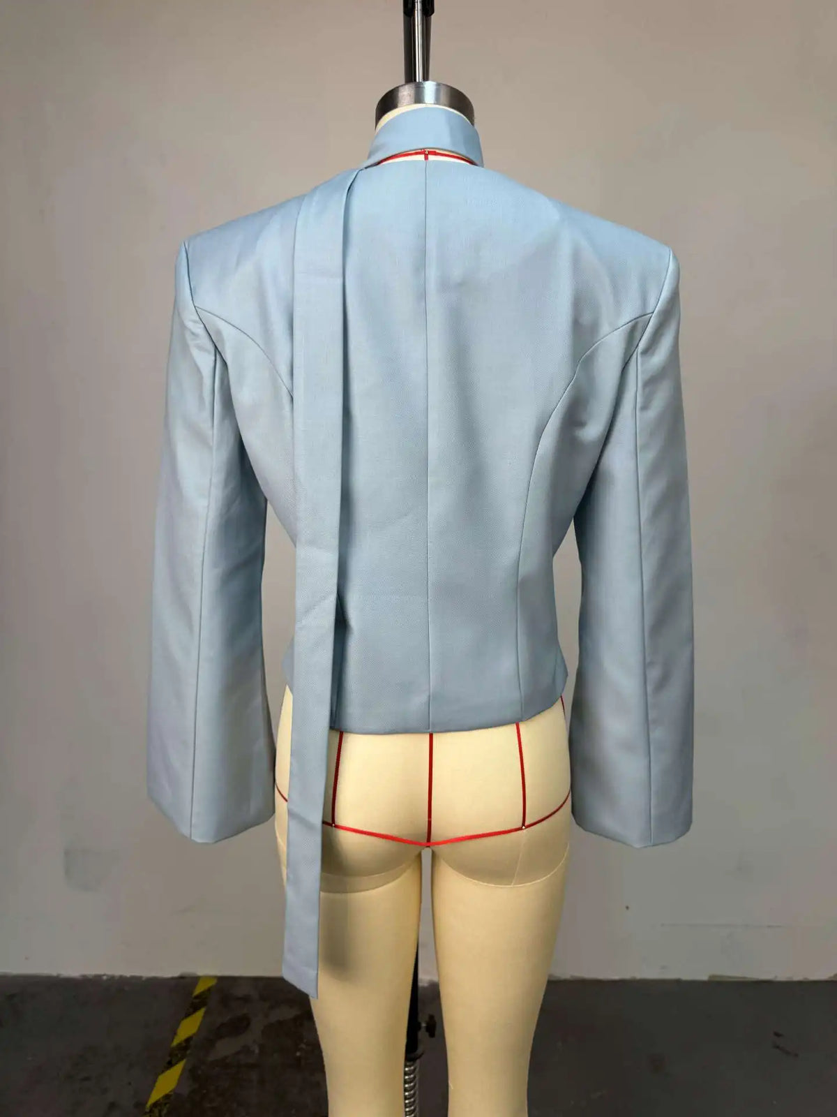 Elegant V Neck Long Sleeve Blazer Jacket for Women