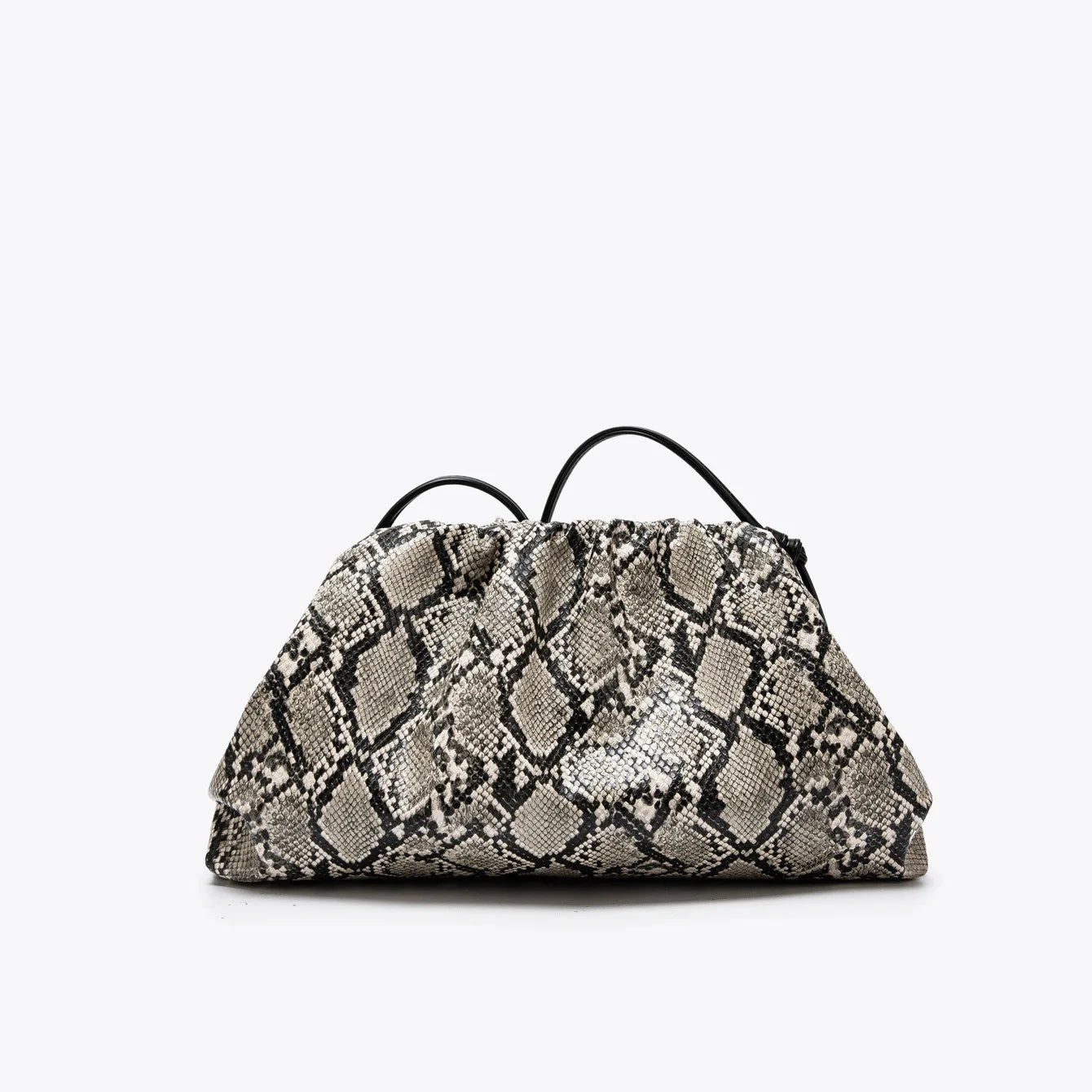 Elegant Ruched Serpentine Dumpling Shoulder Bag for Women