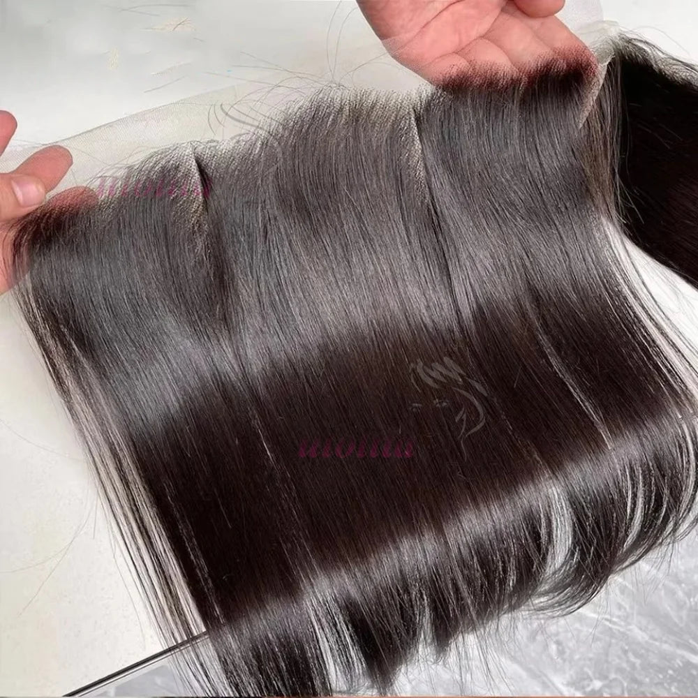 Braided Straight Lace Frontal Human Hair Wig for Women