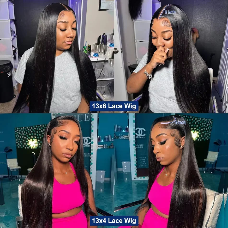 Straight Brazilian Lace Front Human Hair Wig for Women