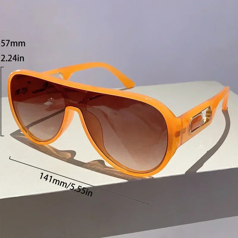 Oversized Square Pilot Sunglasses