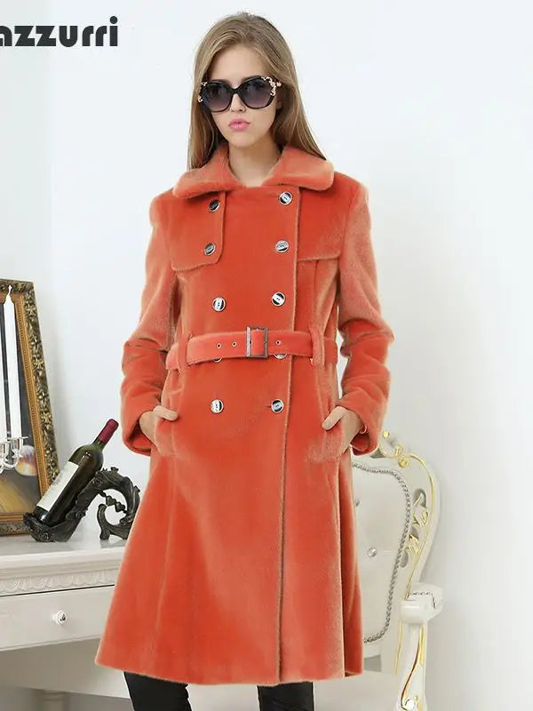 Classic Slim Fit Double Breasted Trench Coat For Women