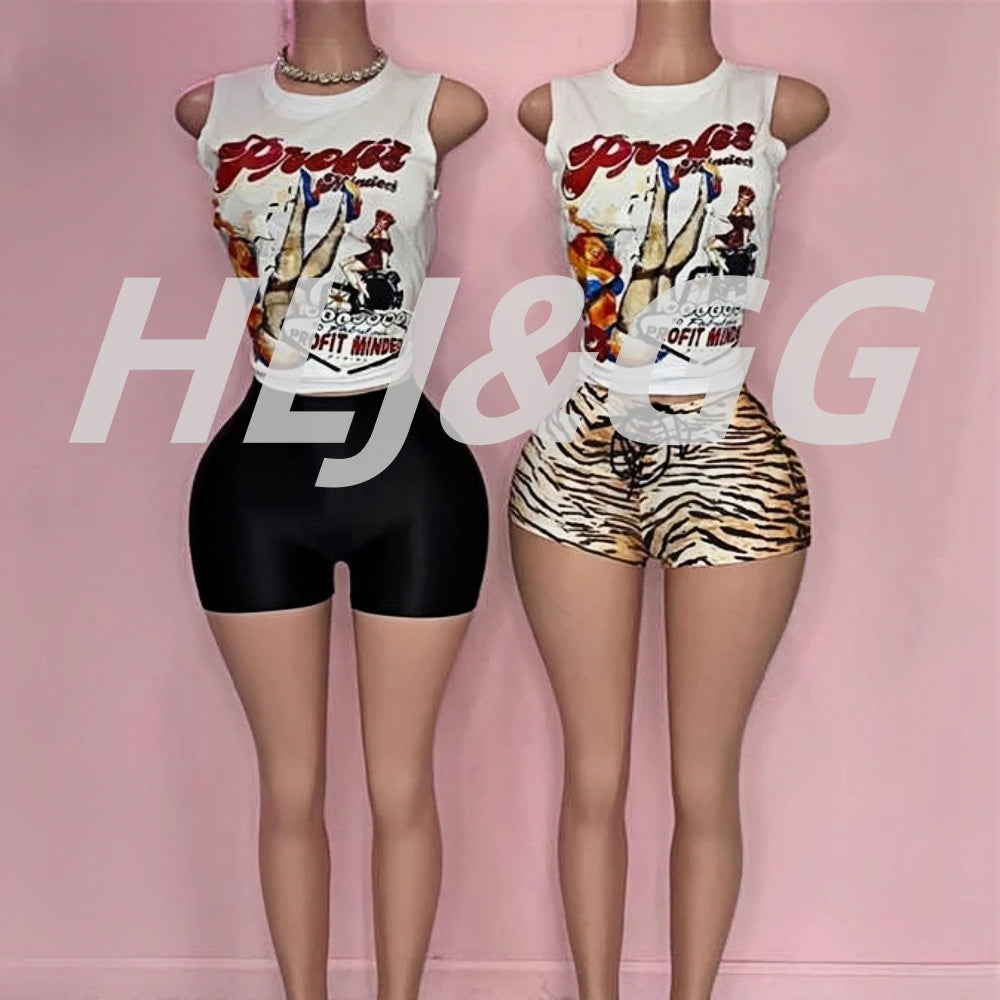 American Vintage Style Pattern Print Two Piece Set for Women