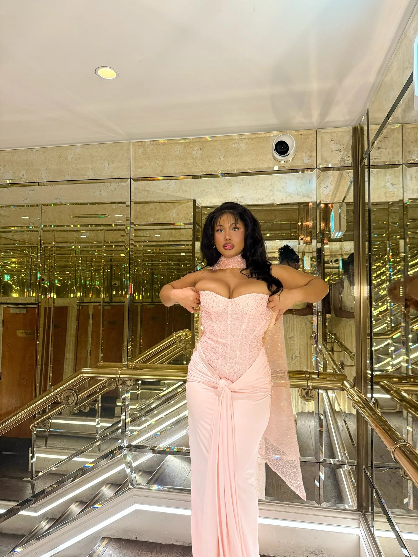 Solid Sexy Strapless Sequin Patchwork Dress Women Sleeveless Backless Cinched-waist Pleated Maxi Dresses Lady Party Evening Gown