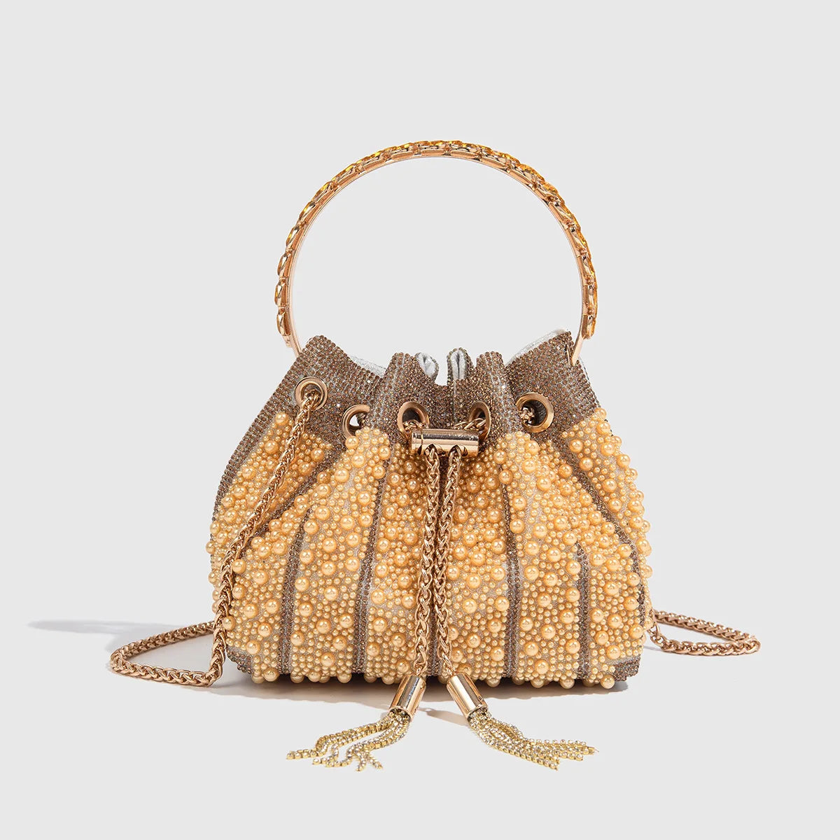 Pearl And Rhinestone Evening Clutch